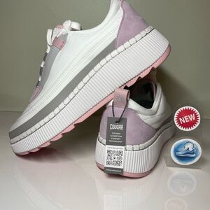 Cougar - Size US 10 - Sayah WHITE LAVENDER Women's Waterproof Sneaker - New